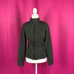 The North Face forest green windwall jacket, size xs